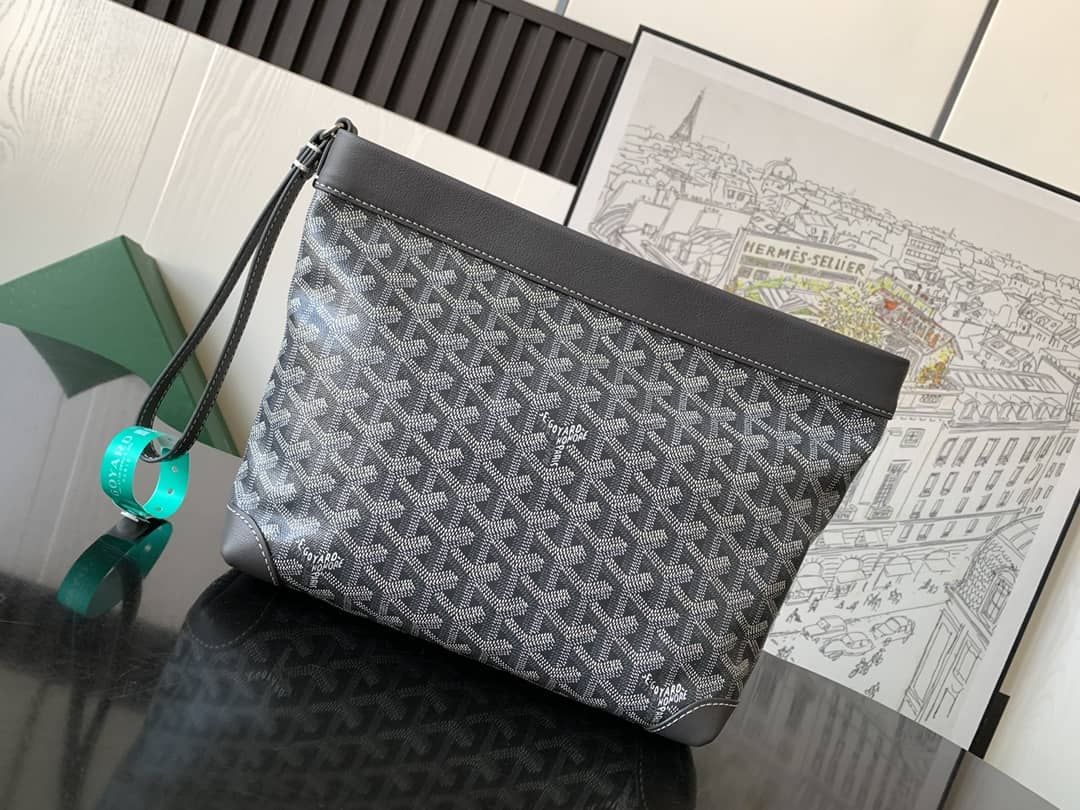 Goyard Conti Pouch Grey