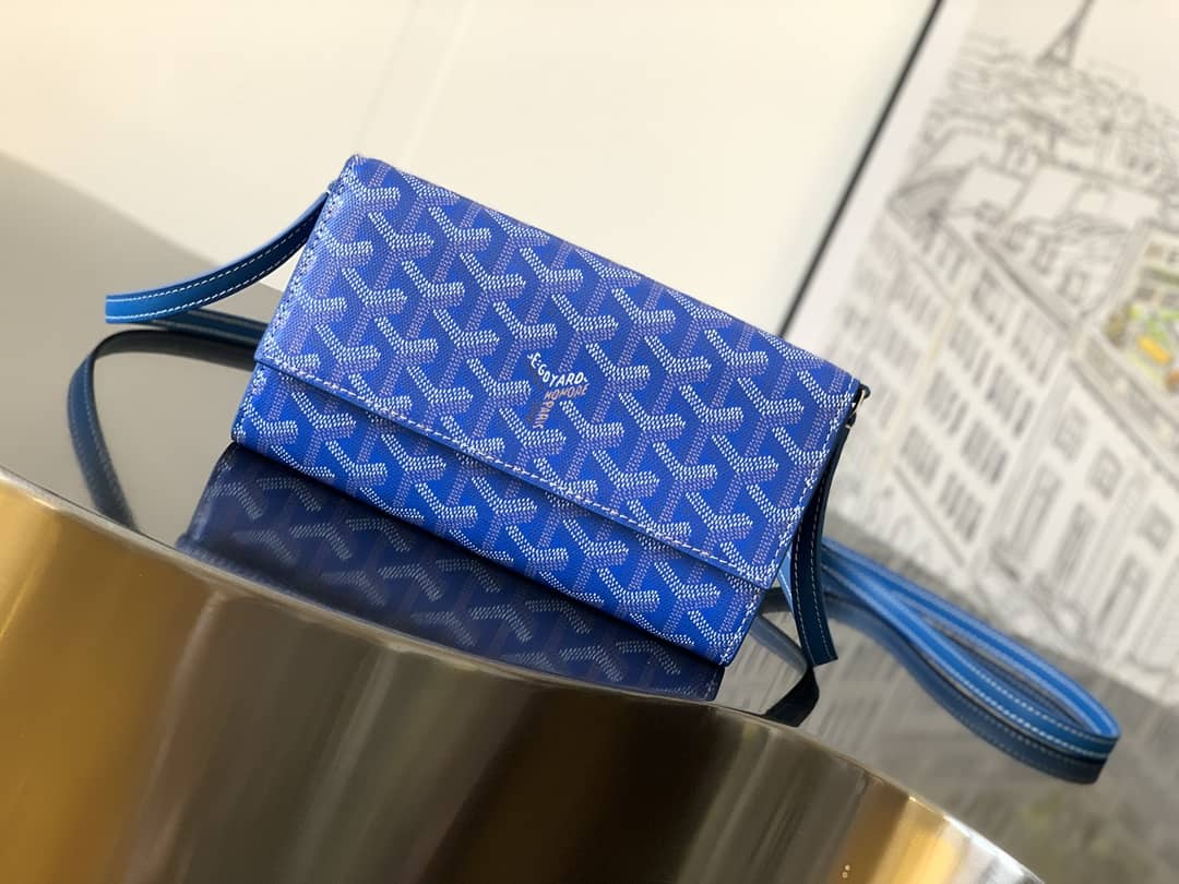 Goyard Varenne Continental Wallet Sky Blue