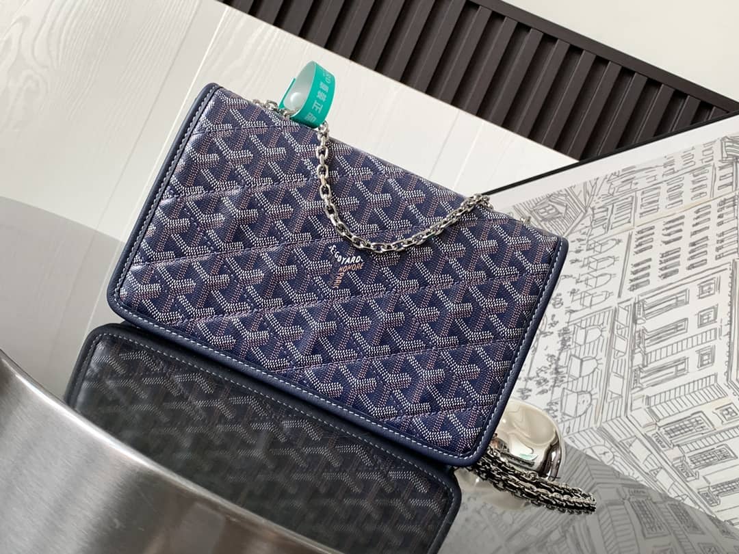 Goyard Alexandre III Bag Navy Blue