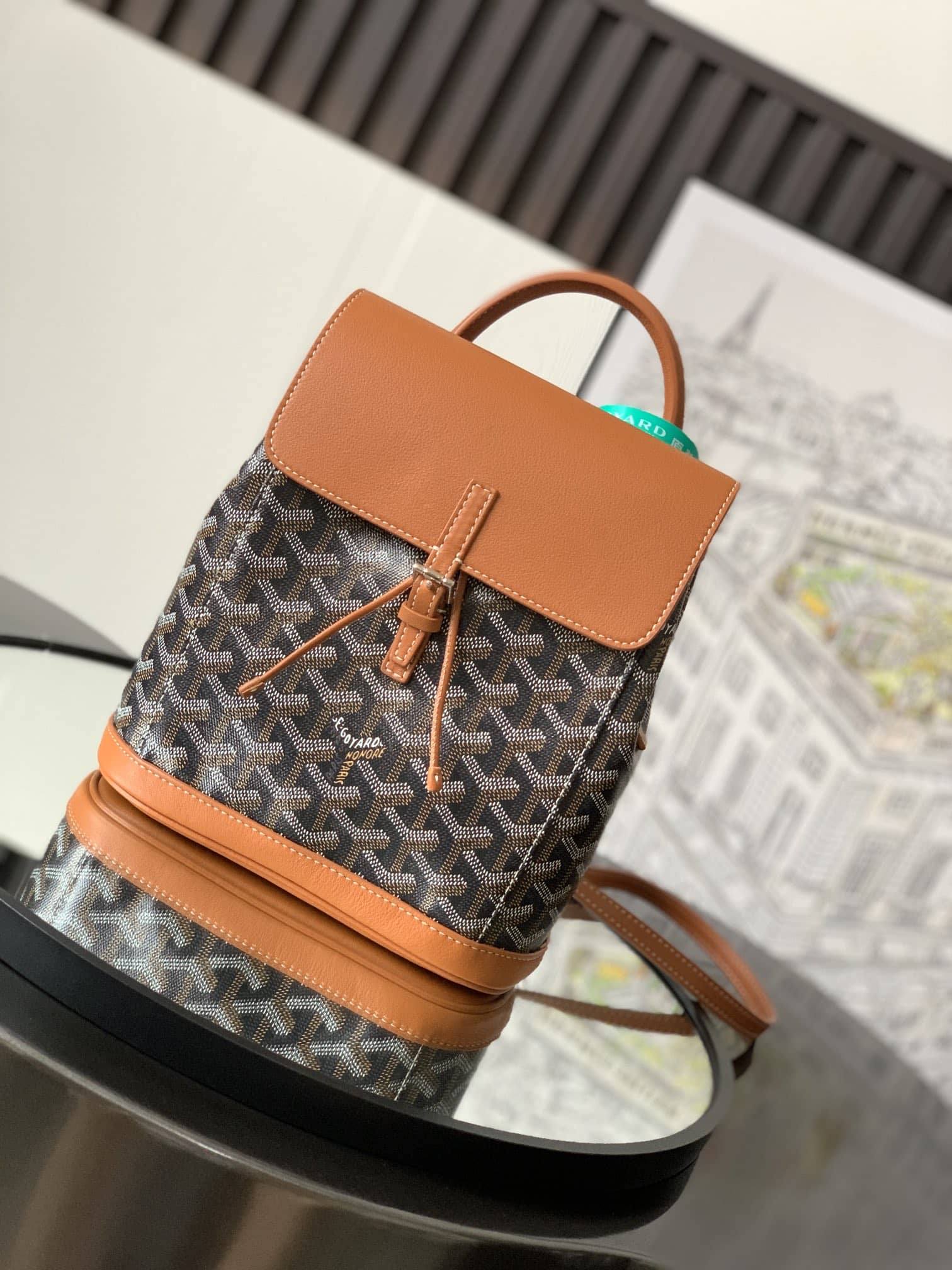 Goyard Alpin Mini Backpack Black & Tan