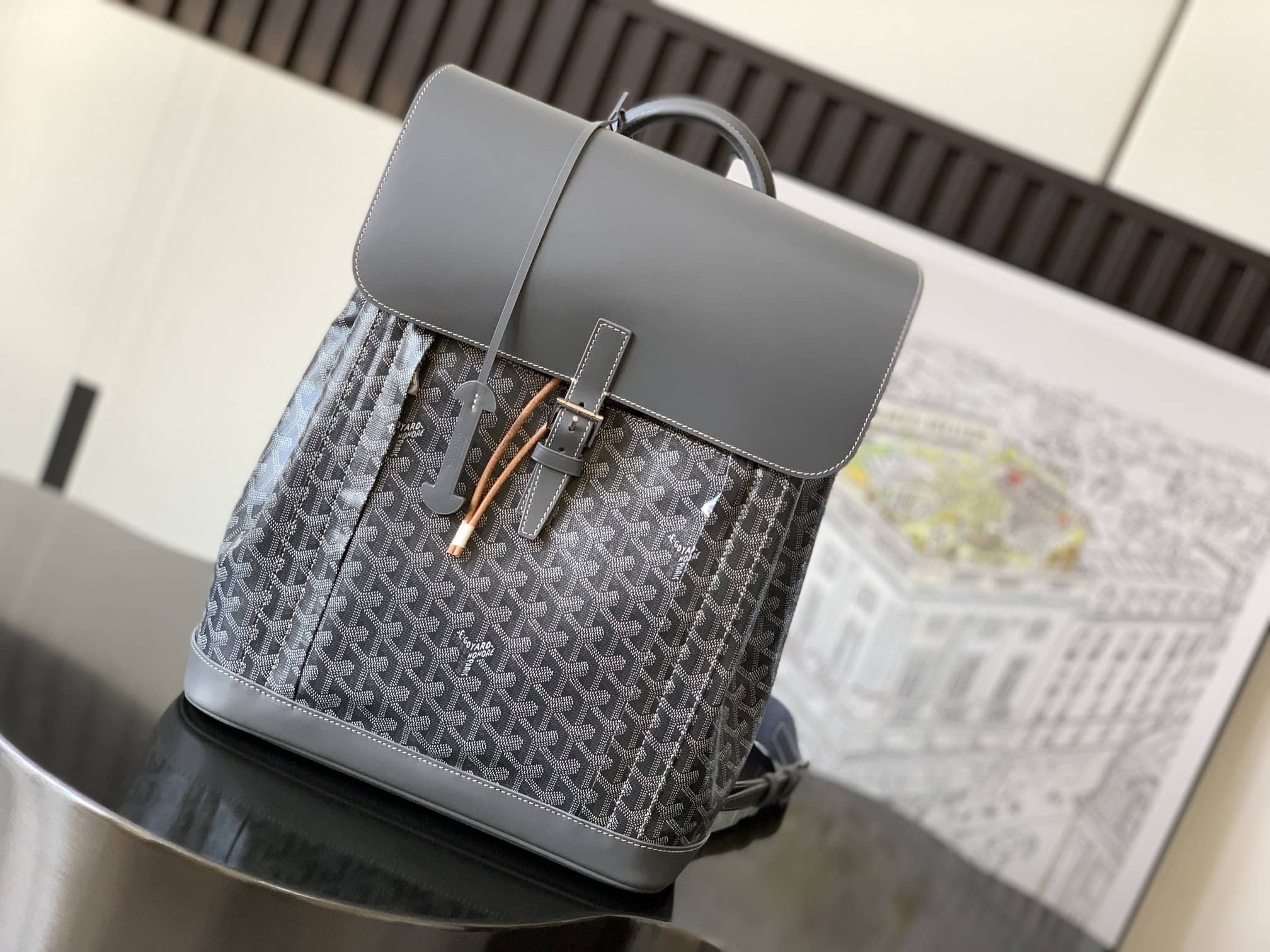 Goyard Alpin MM Backpack Grey