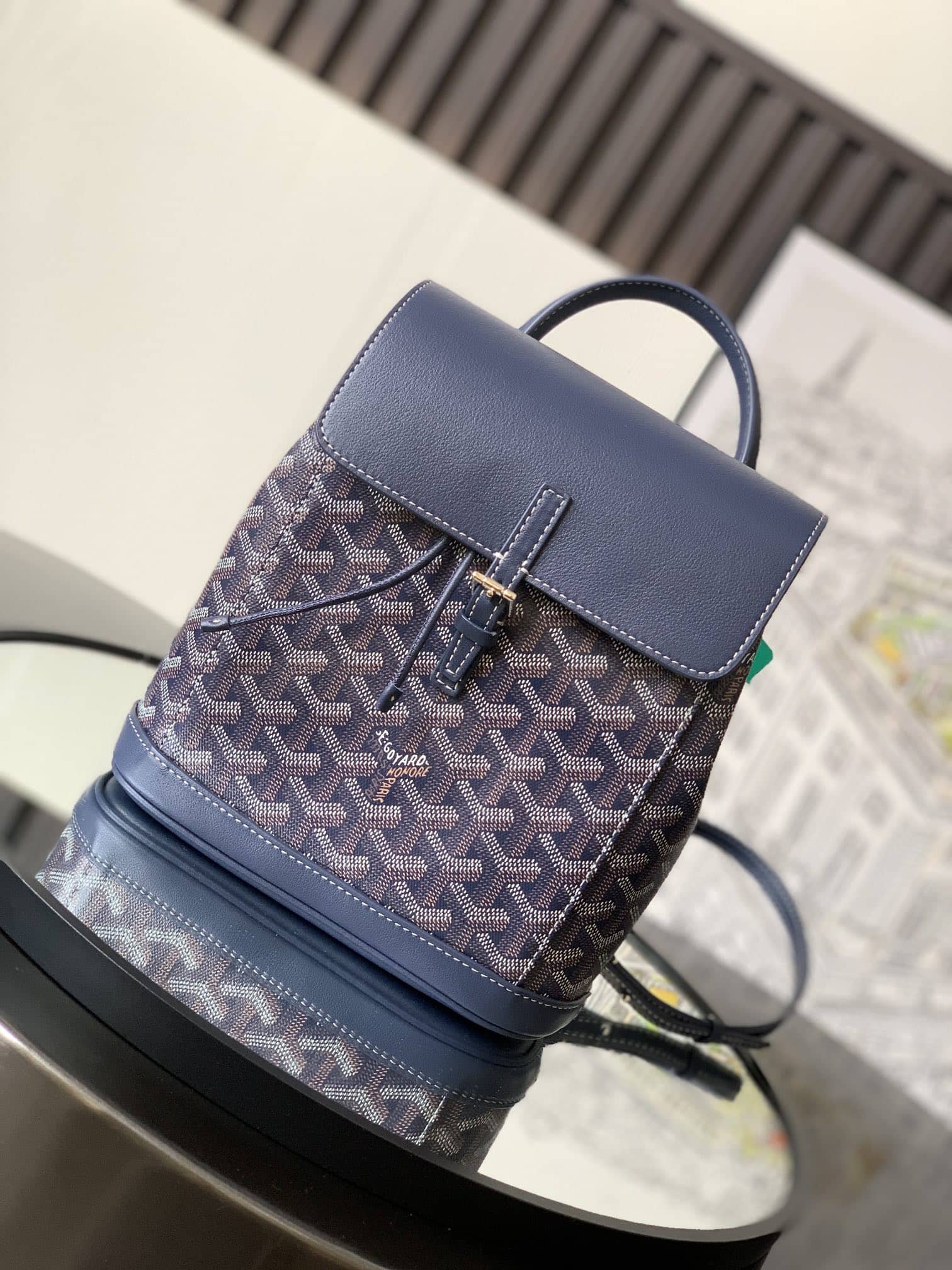 Goyard Alpin Mini Backpack Navy Blue