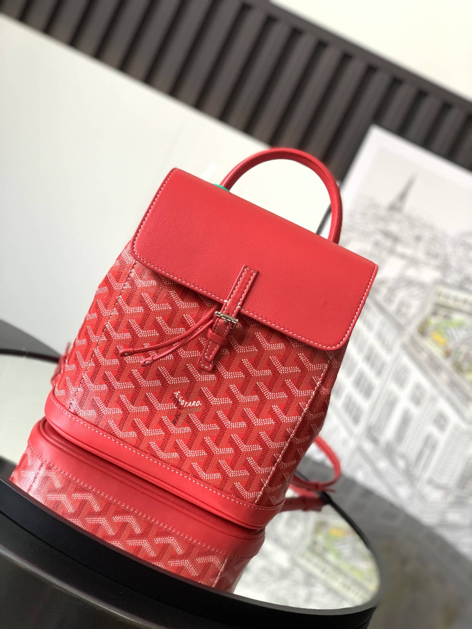 Goyard Alpin Mini Backpack Red