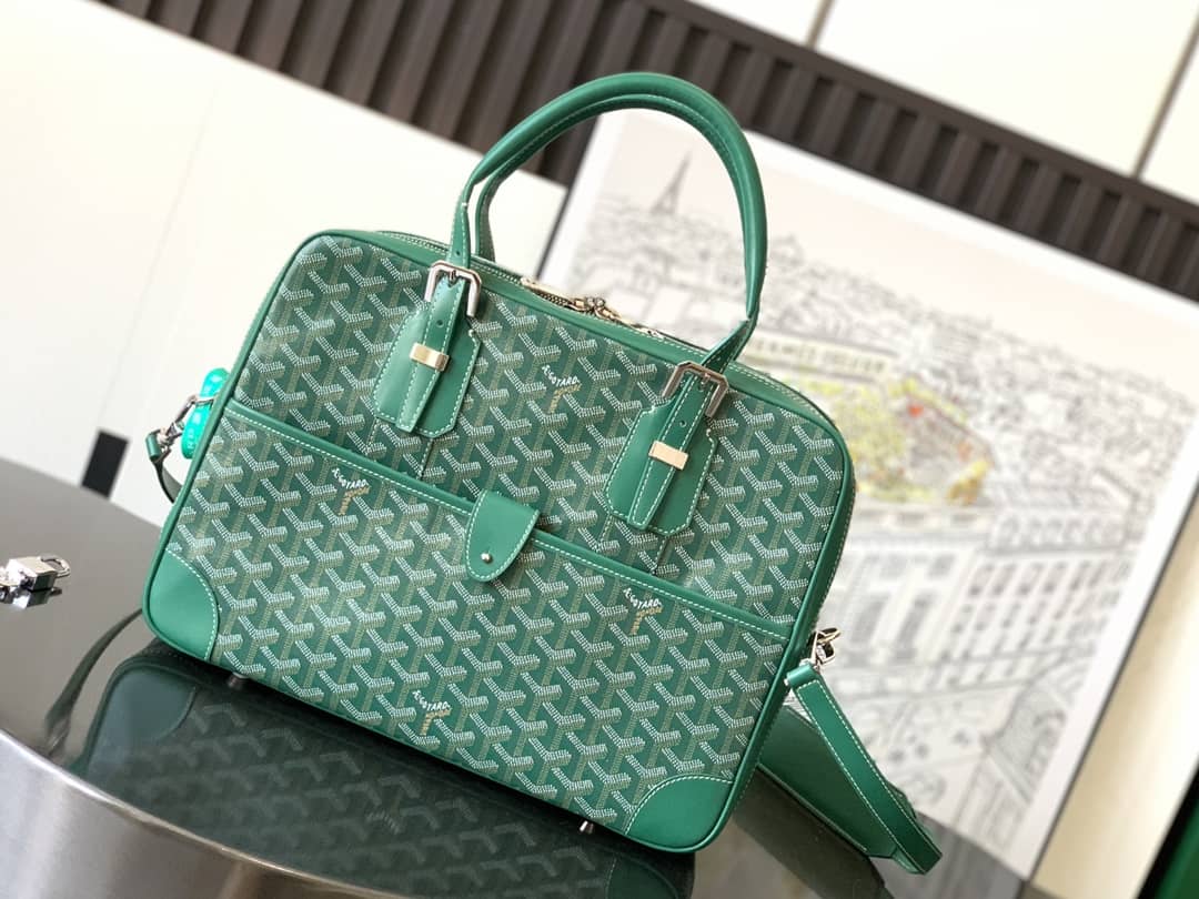Goyard Ambassade PM Document Case Green