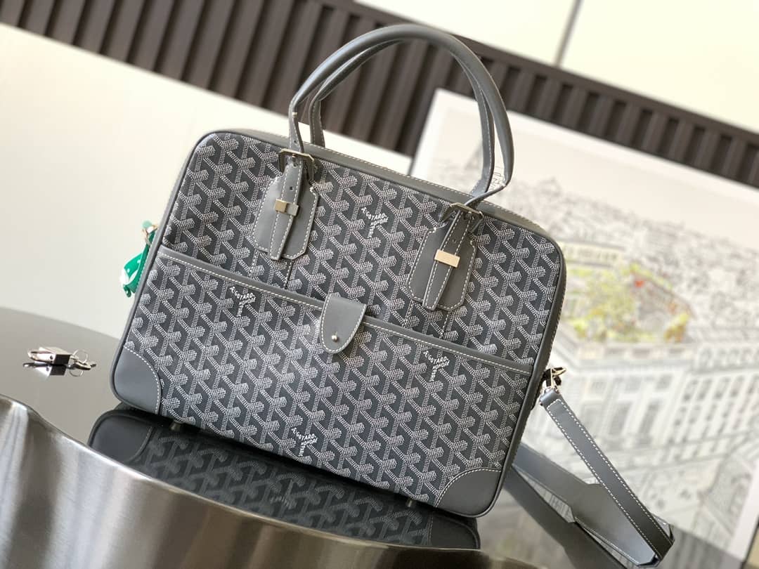 Goyard Ambassade PM Document Case Grey