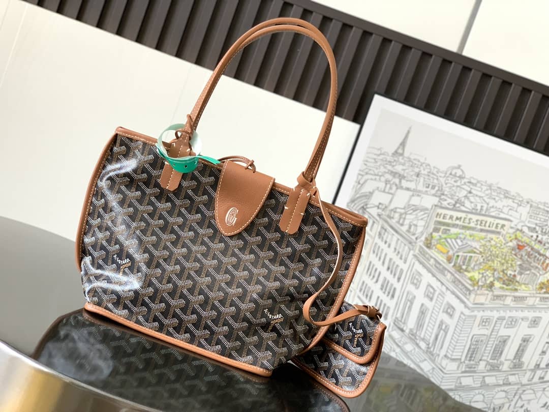 Goyard Anjou Mini Bag Black & Tan