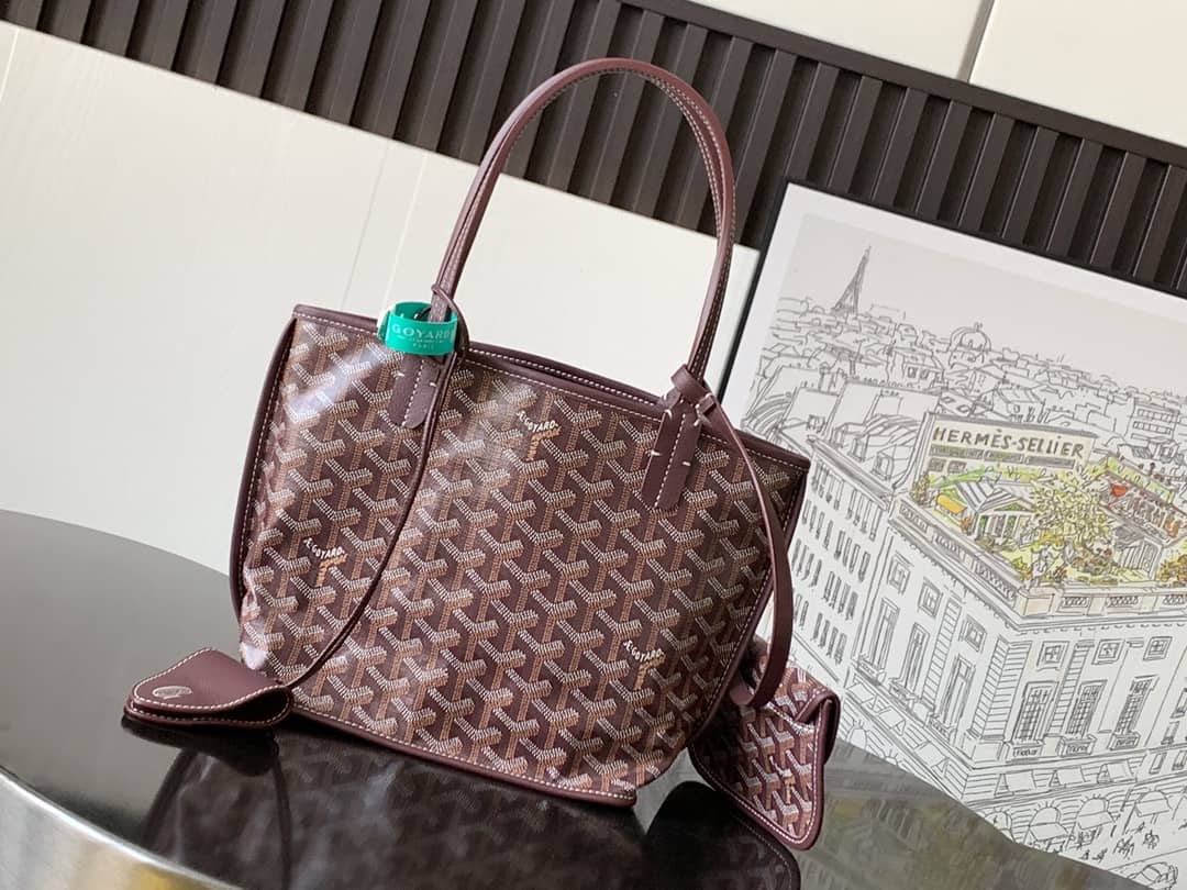 Goyard Anjou Mini Bag Burgundy