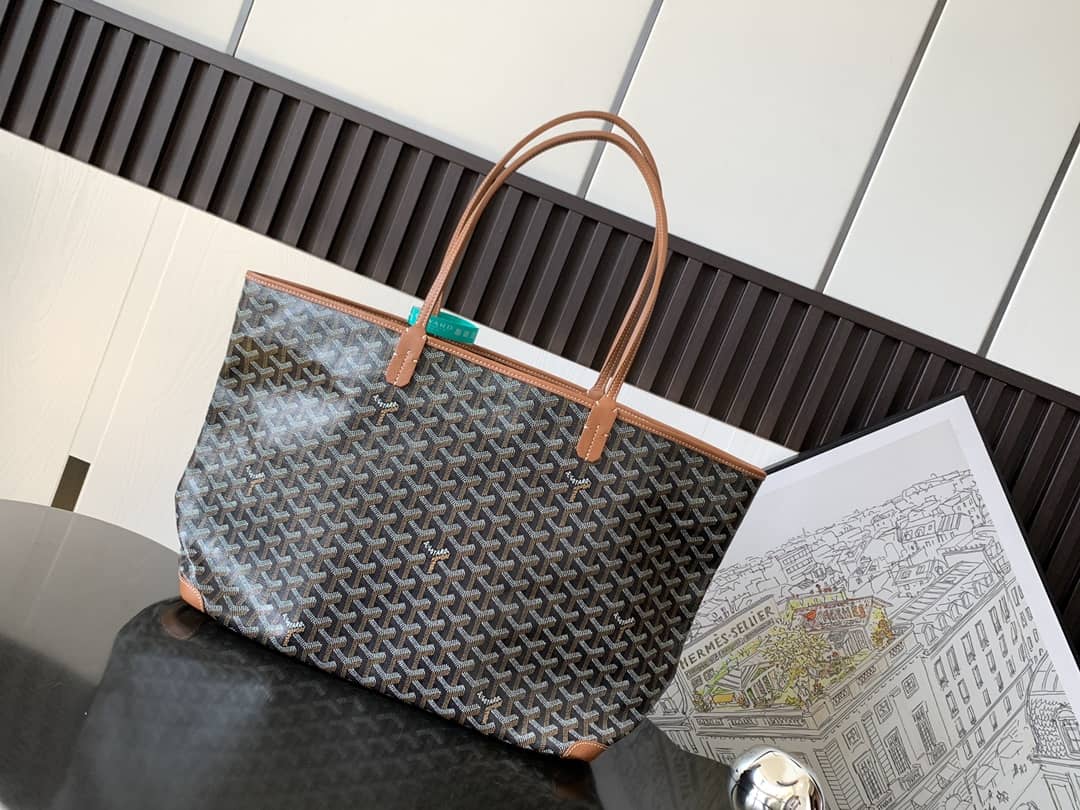 Goyard Artois MM Bag Black & Tan