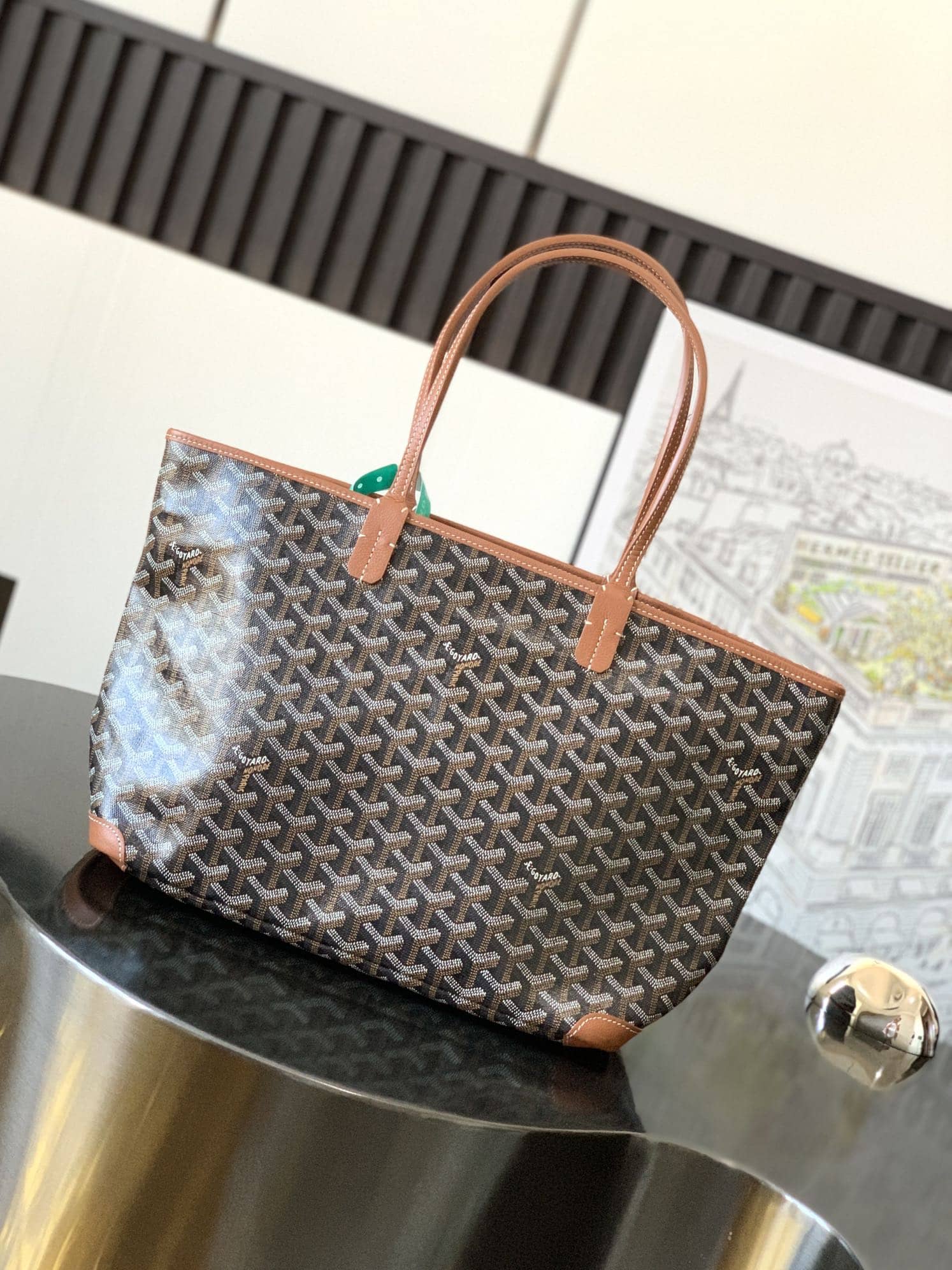 Goyard Artois PM Bag Black & Tan