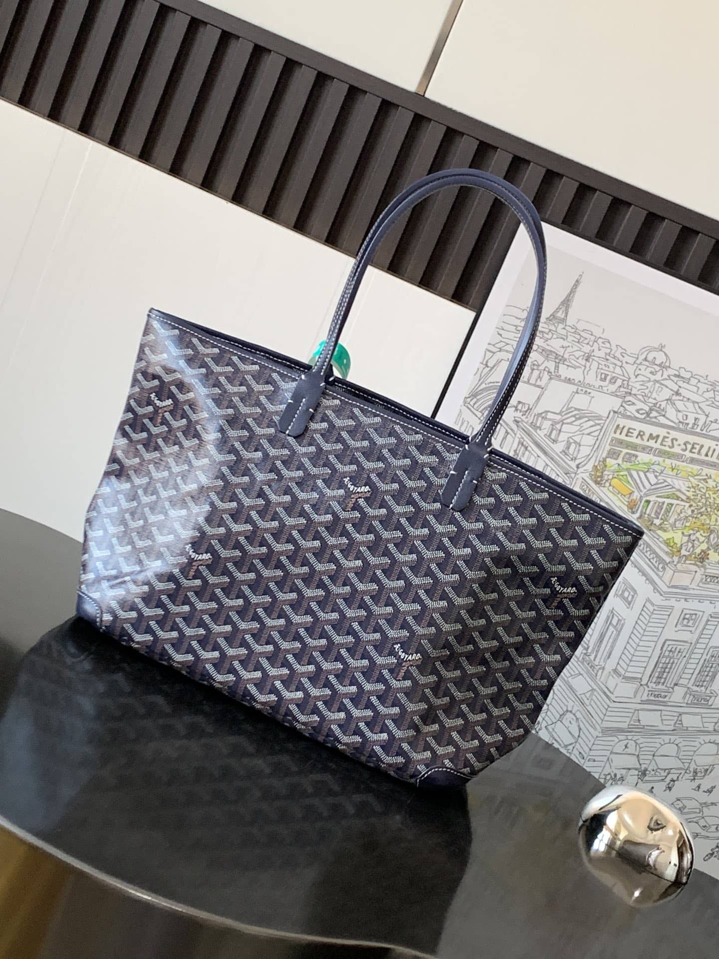 Goyard Artois PM Bag Navy Blue
