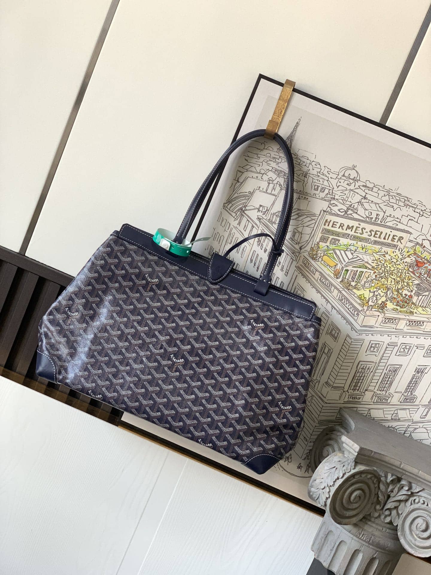 Goyard Bellechasse Biaude PM Bag Navy Blue