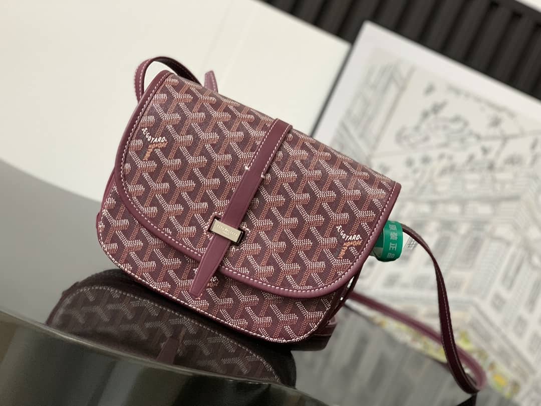 Goyard Belvedere PM Bag Burgundy