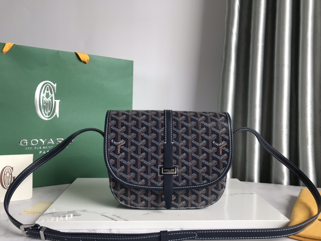 Goyard Belvedere PM Bag Navy Blue