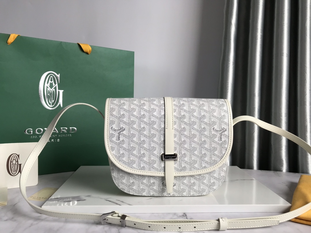 Goyard Belvedere PM Bag White