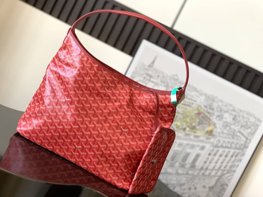 Goyard Bohème Hobo Bag Red
