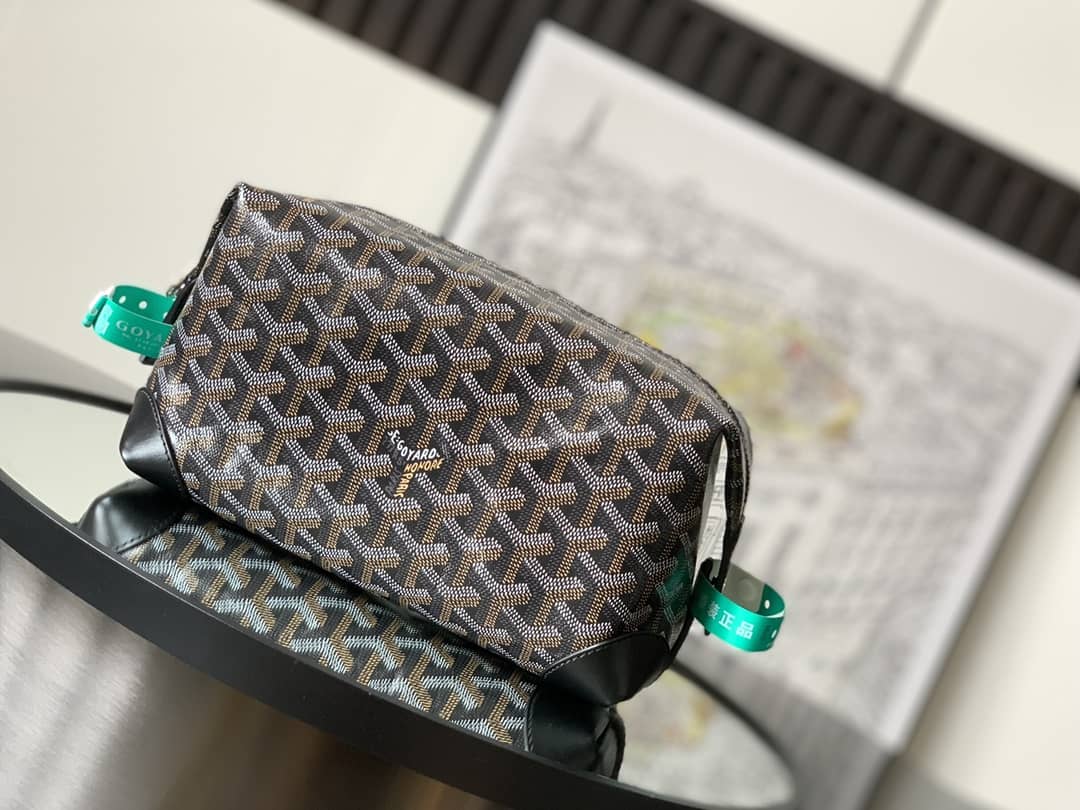 Goyard Bowling 25 Toiletry Bag Black