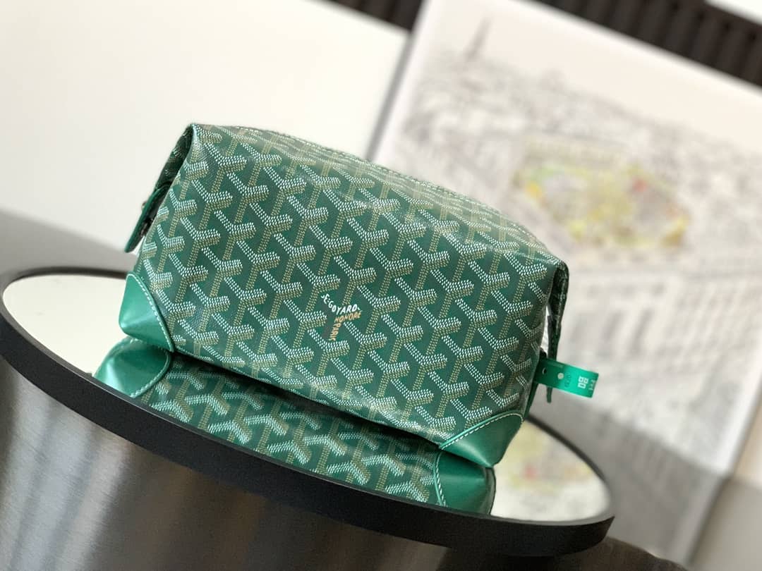 Goyard Bowling 25 Toiletry Bag Green
