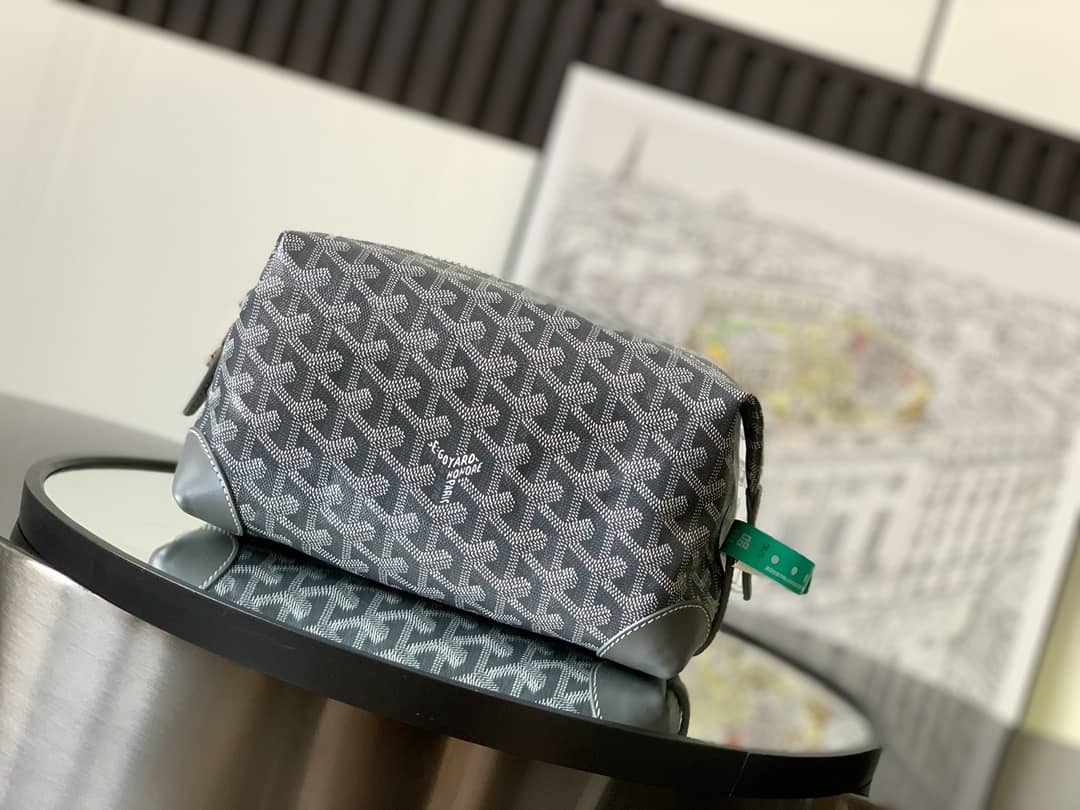 Goyard Bowling 25 Toiletry Bag Grey