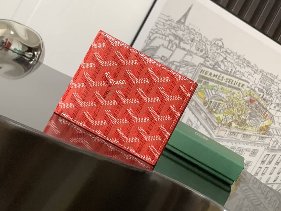 Goyard Card Wallet Red