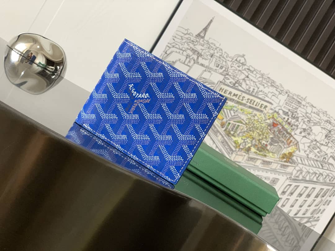 Goyard Card Wallet Sky Blue