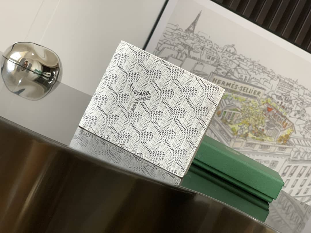 Goyard Card Wallet White