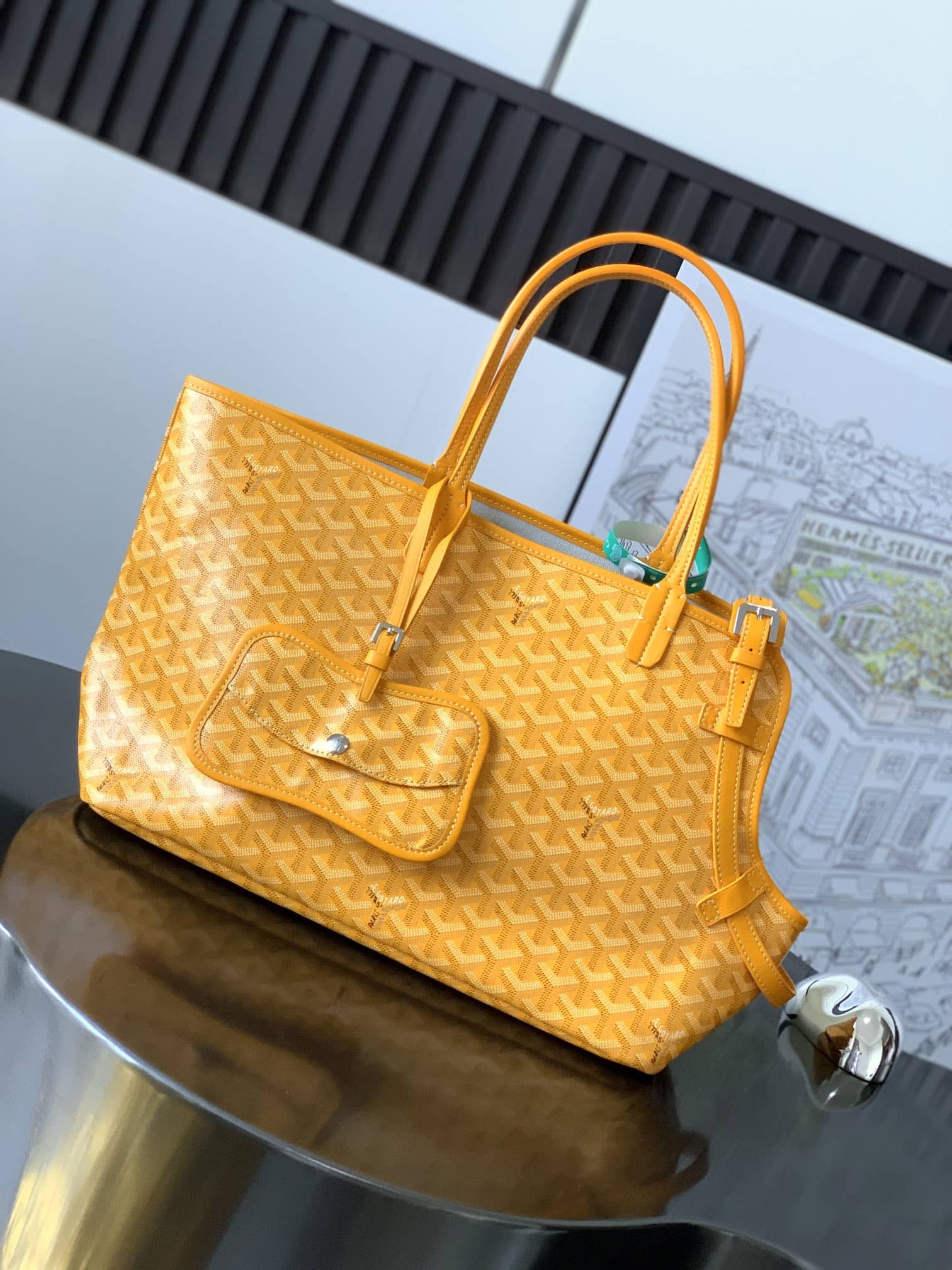 Goyard Chien Gris Bag Yellow