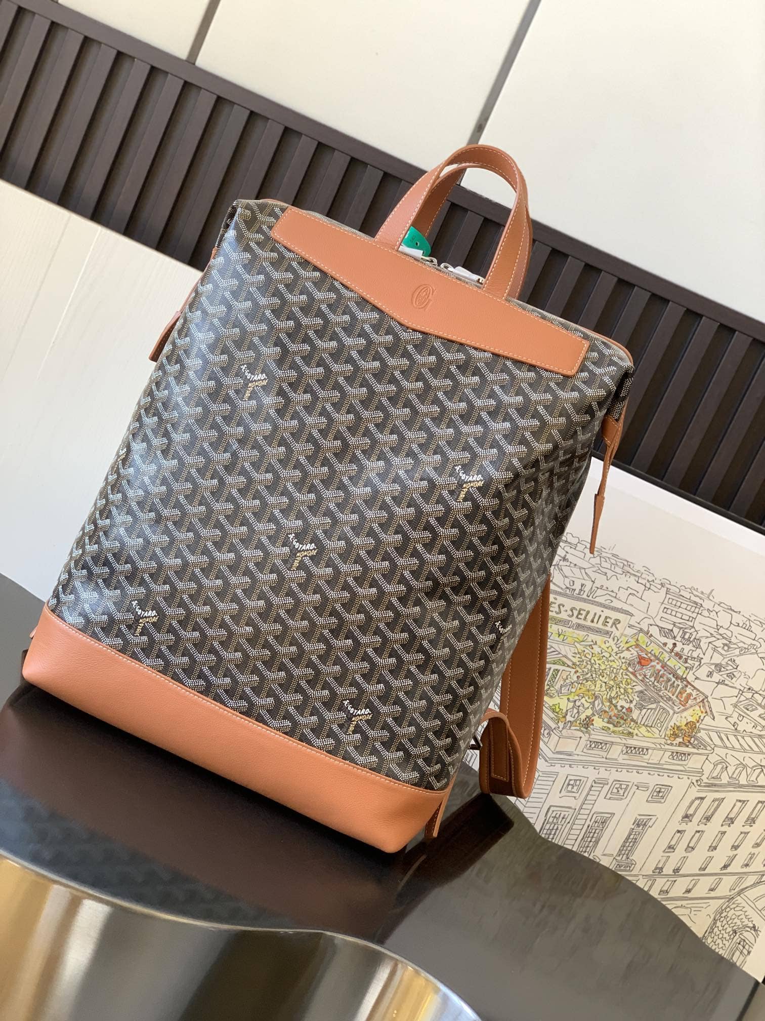 Goyard Cisalpin Backpack Black & Tan