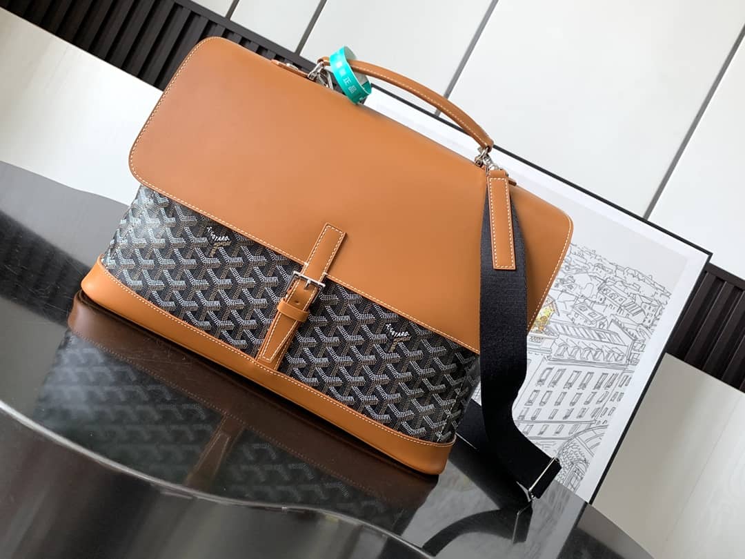 Goyard Citadin PM Messenger Bag Black & Tan