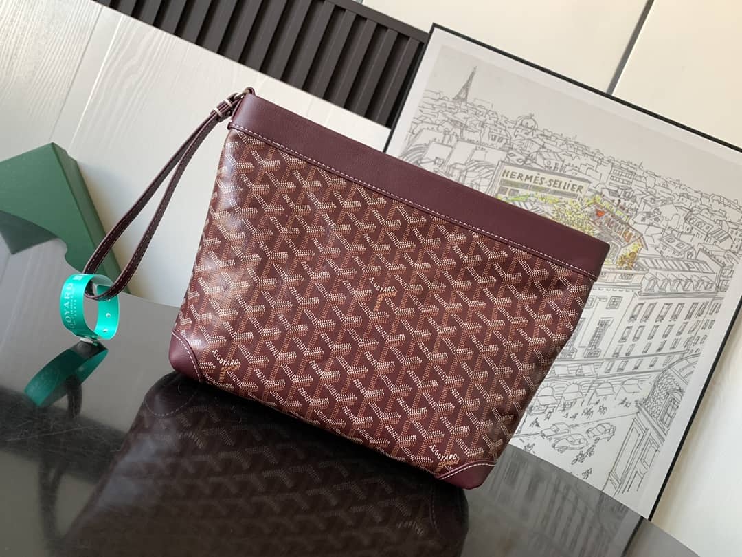 Goyard Conti Pouch Burgundy