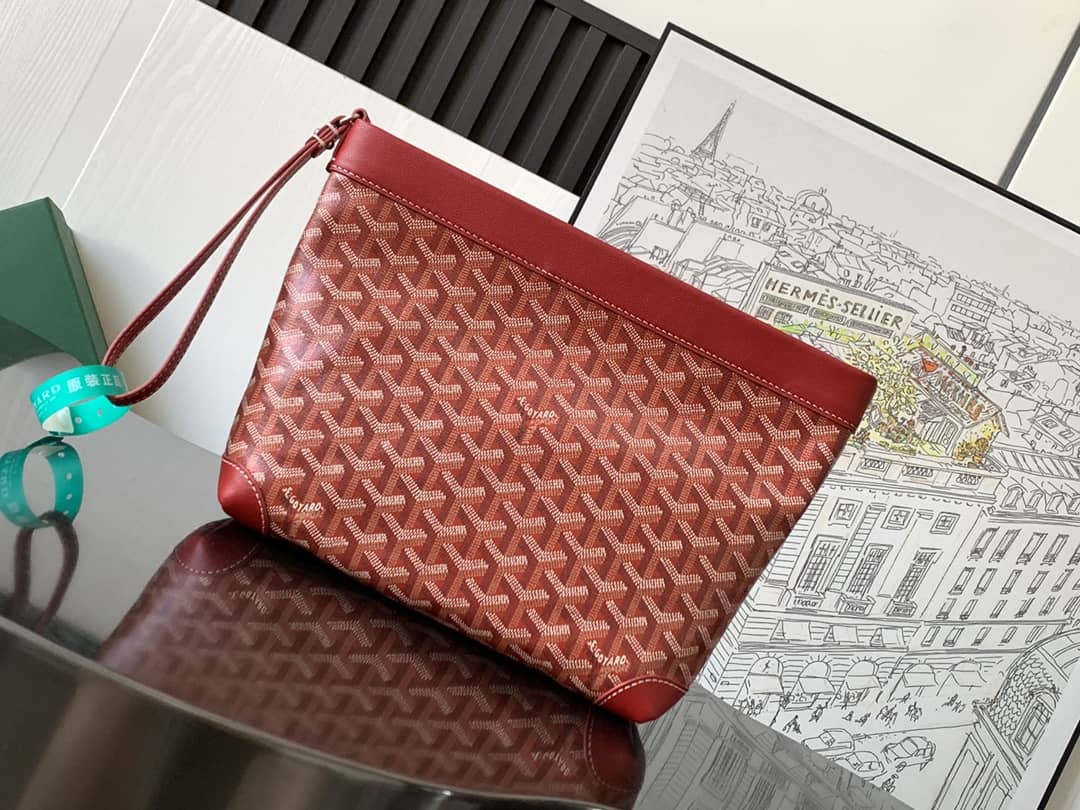 Goyard Conti Pouch Red