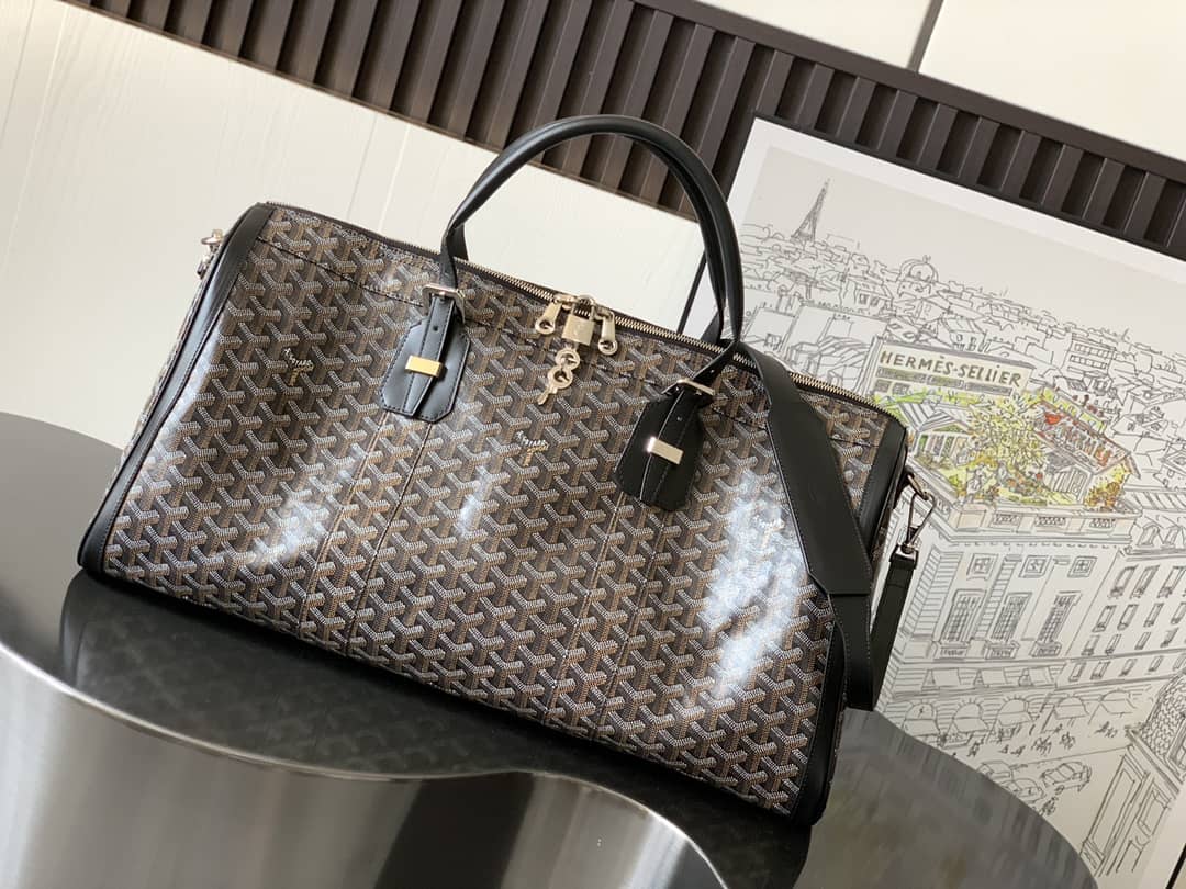 Goyard Croisiere 50 Duffle Bag Black