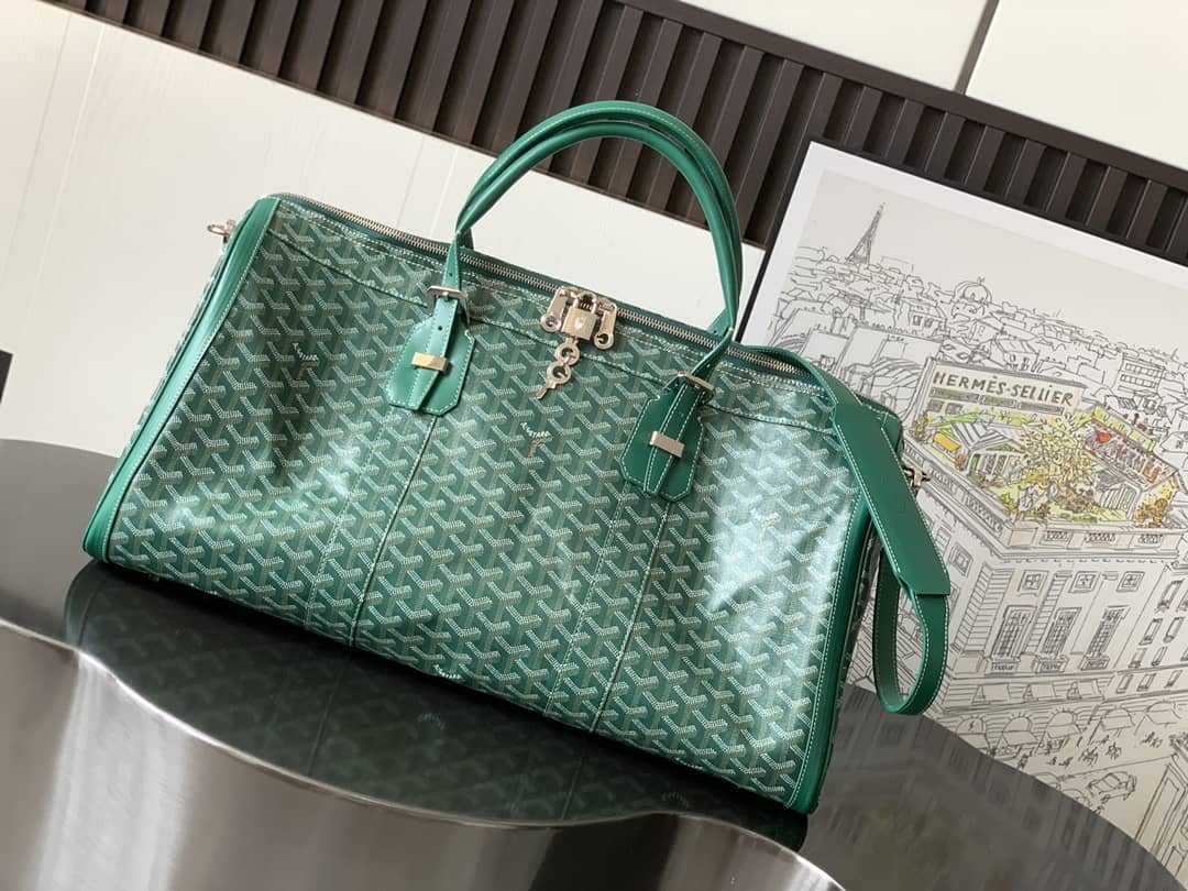 Goyard Croisiere 50 Duffle Bag Green