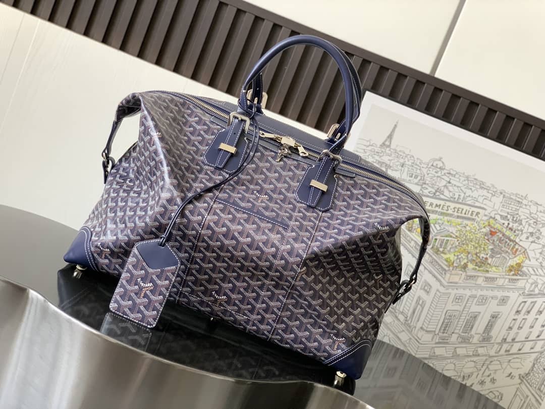 Goyard Duffle Bag Bowling 55 Navy Blue