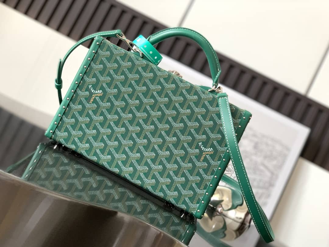 Goyard Grand Hôtel Trunk Bag Green