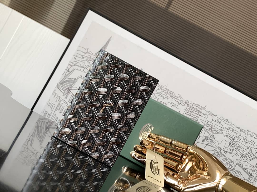 Goyard Grenelle Passport Cover Black