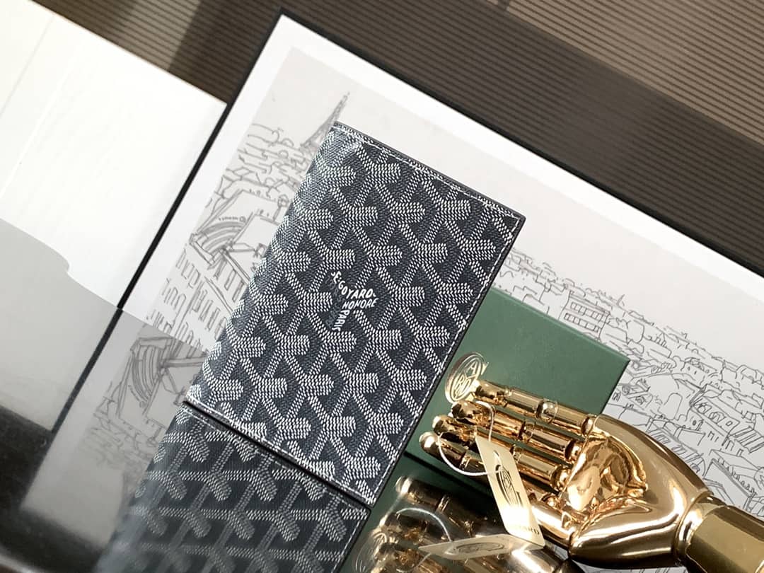 Goyard Grenelle Passport Cover Grey