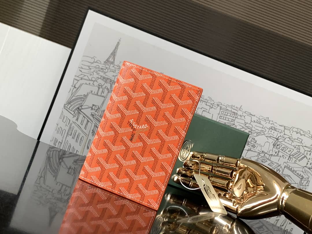 Goyard Grenelle Passport Cover Orange