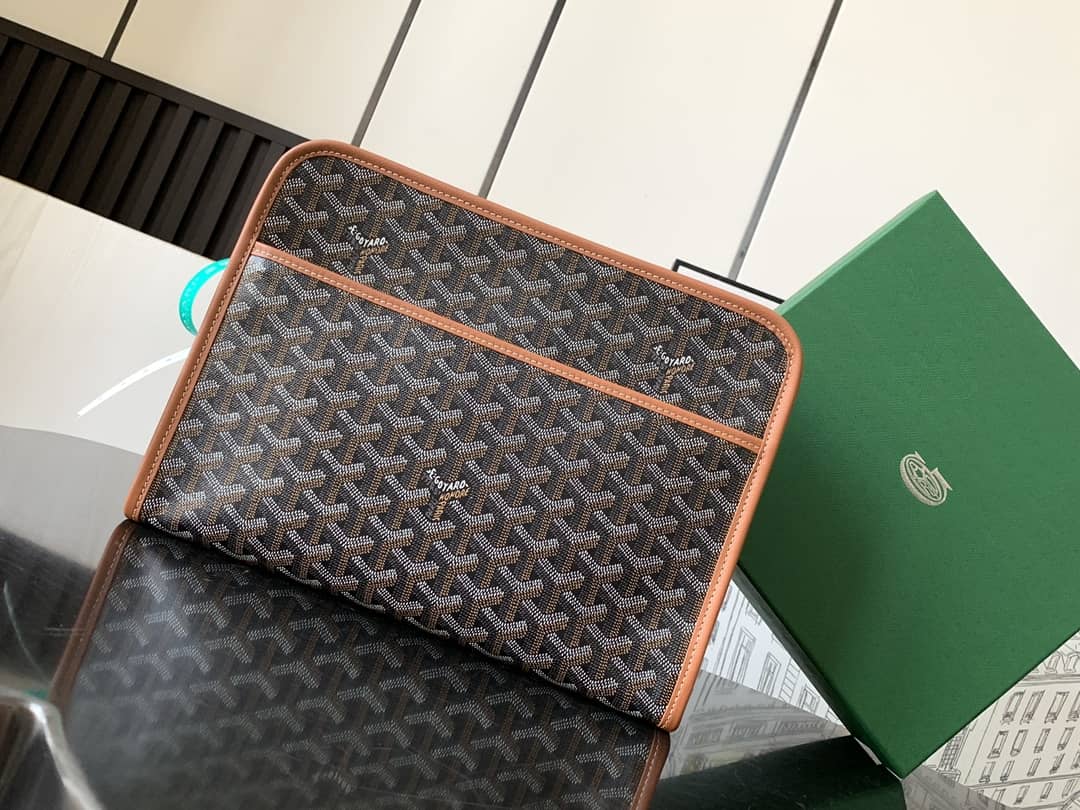 Goyard Jouvence GM Toiletry Bag Black & Tan