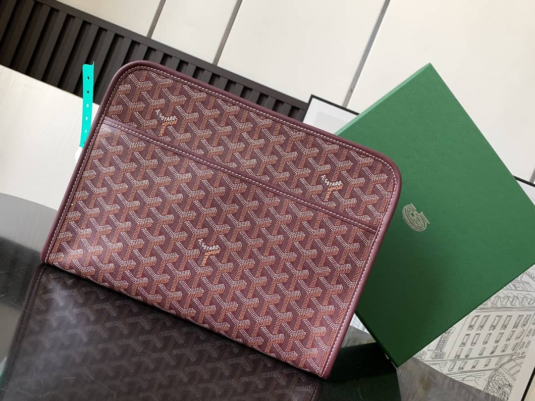 Goyard Jouvence GM Toiletry Bag Burgundy