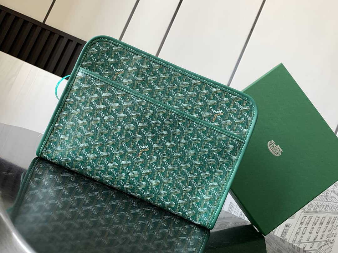 Goyard Jouvence GM Toiletry Bag Green