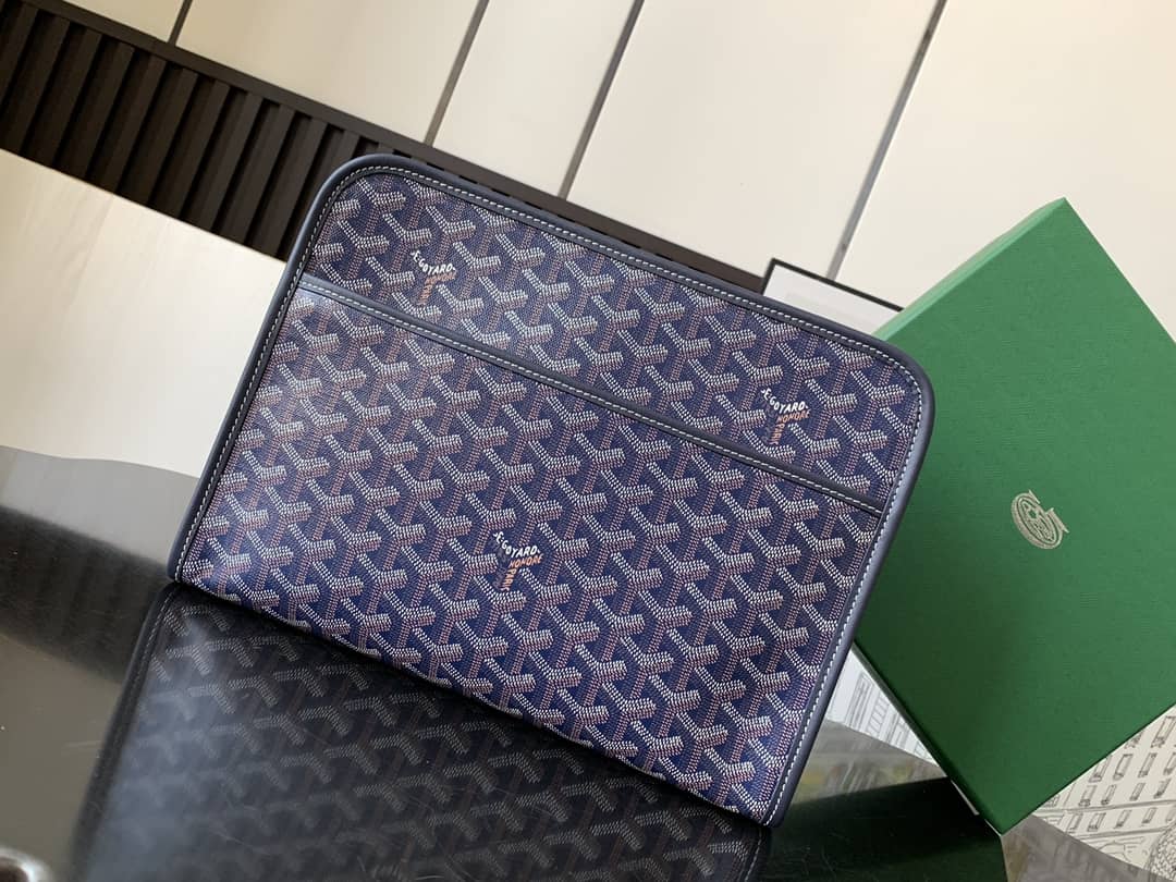 Goyard Jouvence GM Toiletry Bag Navy Blue
