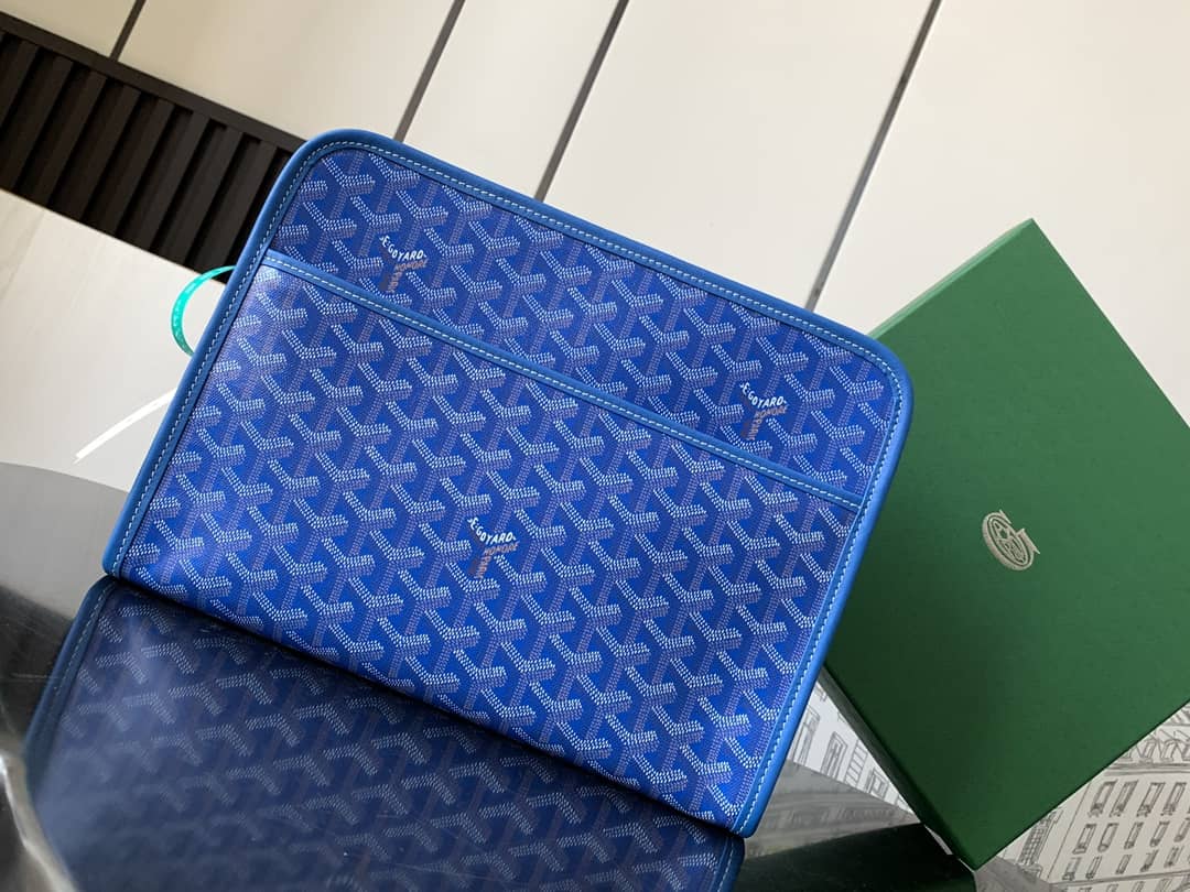 Goyard Jouvence GM Toiletry Bag Sky Blue