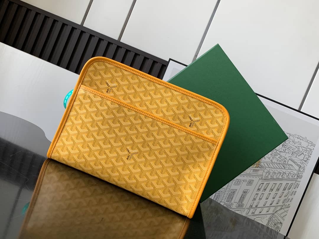 Goyard Jouvence GM Toiletry Bag Yellow