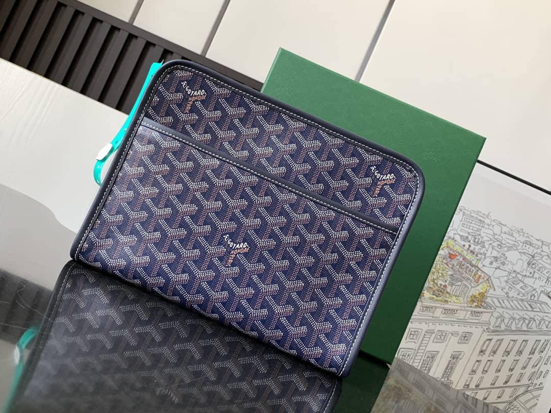 Goyard Jouvence MM Toiletry Bag Navy Blue