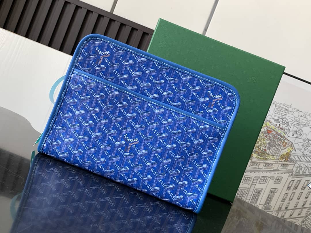 Goyard Jouvence MM Toiletry Bag Sky Blue