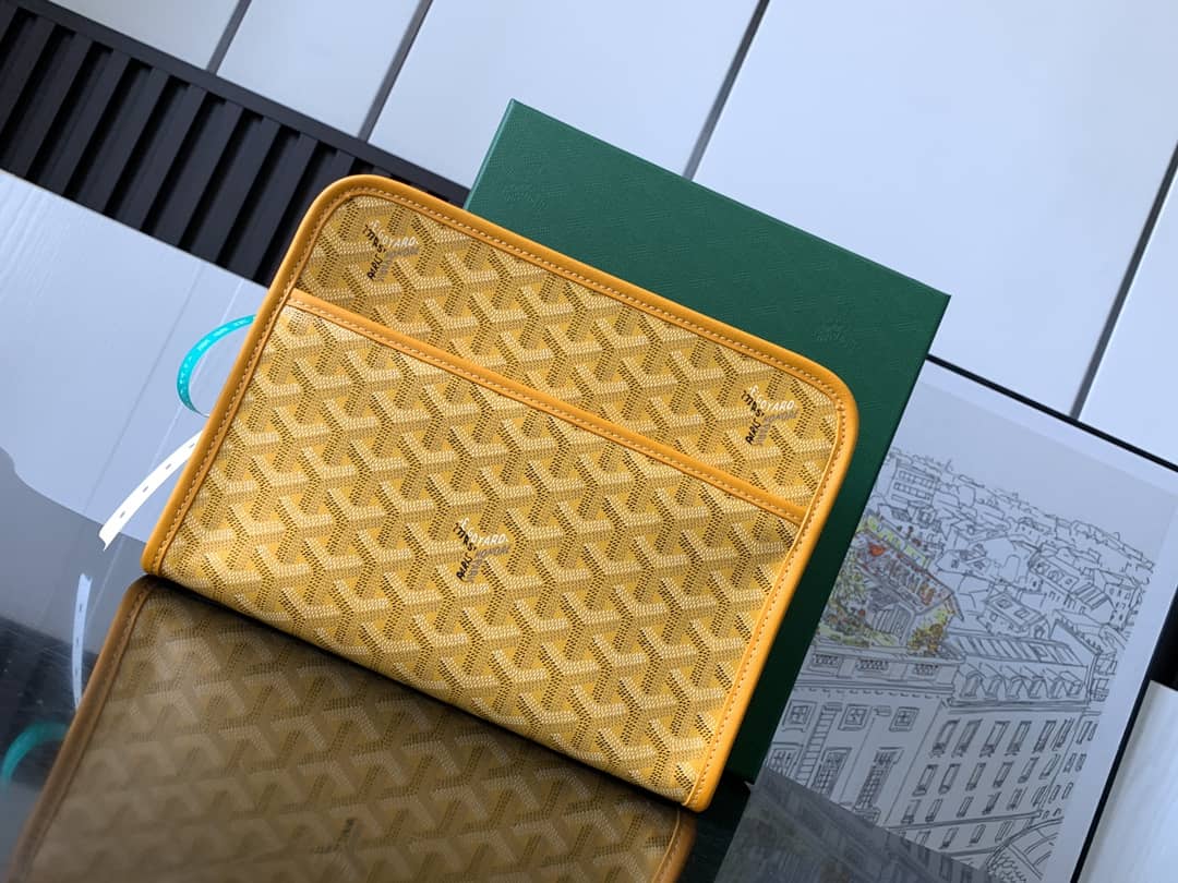 Goyard Jouvence MM Toiletry Bag Yellow