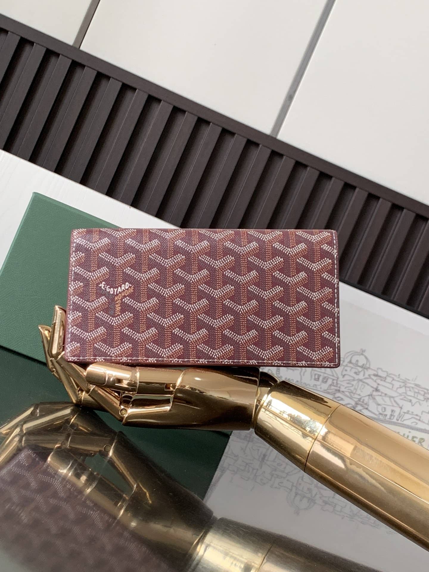 Goyard Long Wallet Burgundy