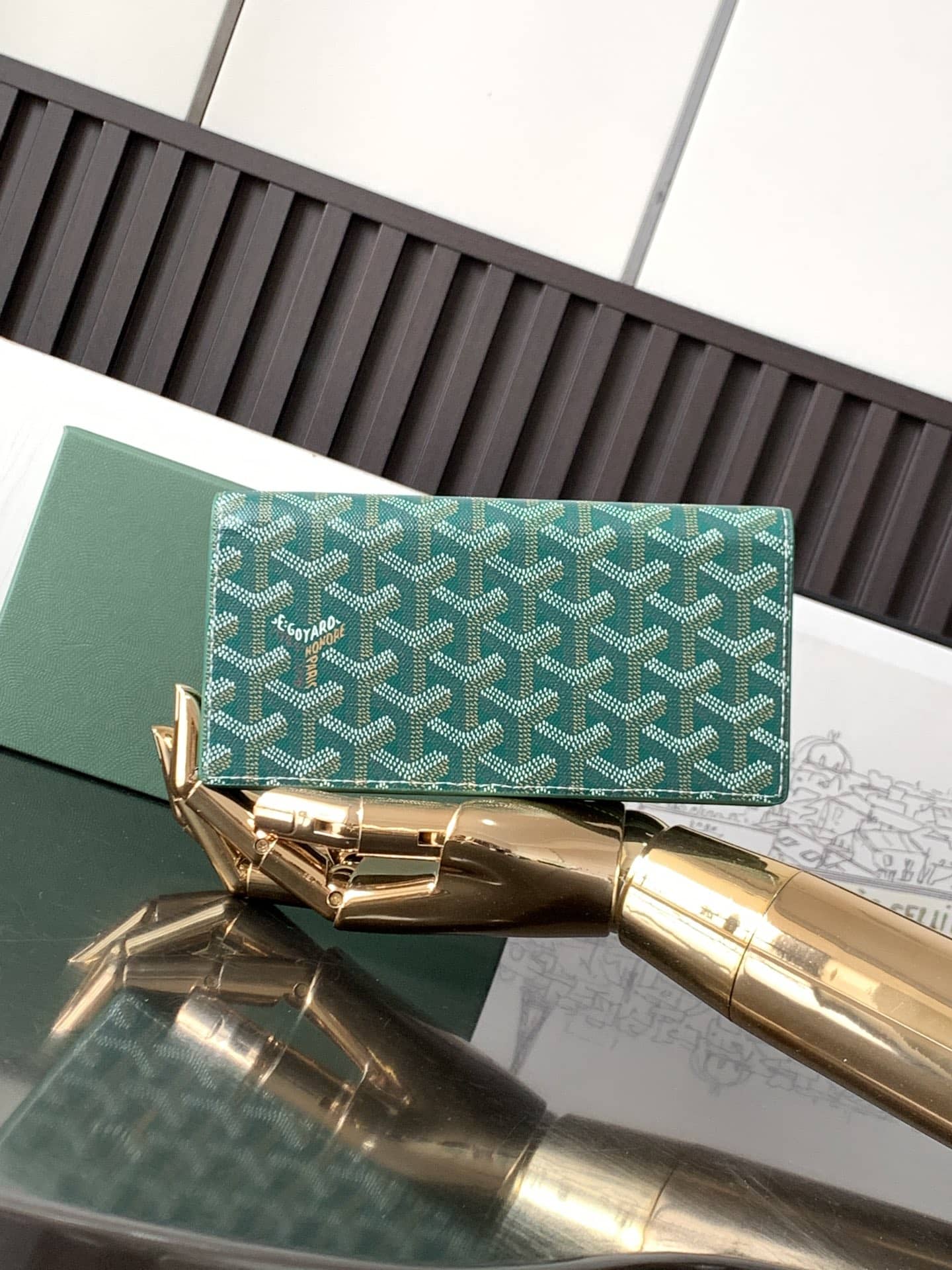 Goyard Long Wallet Green