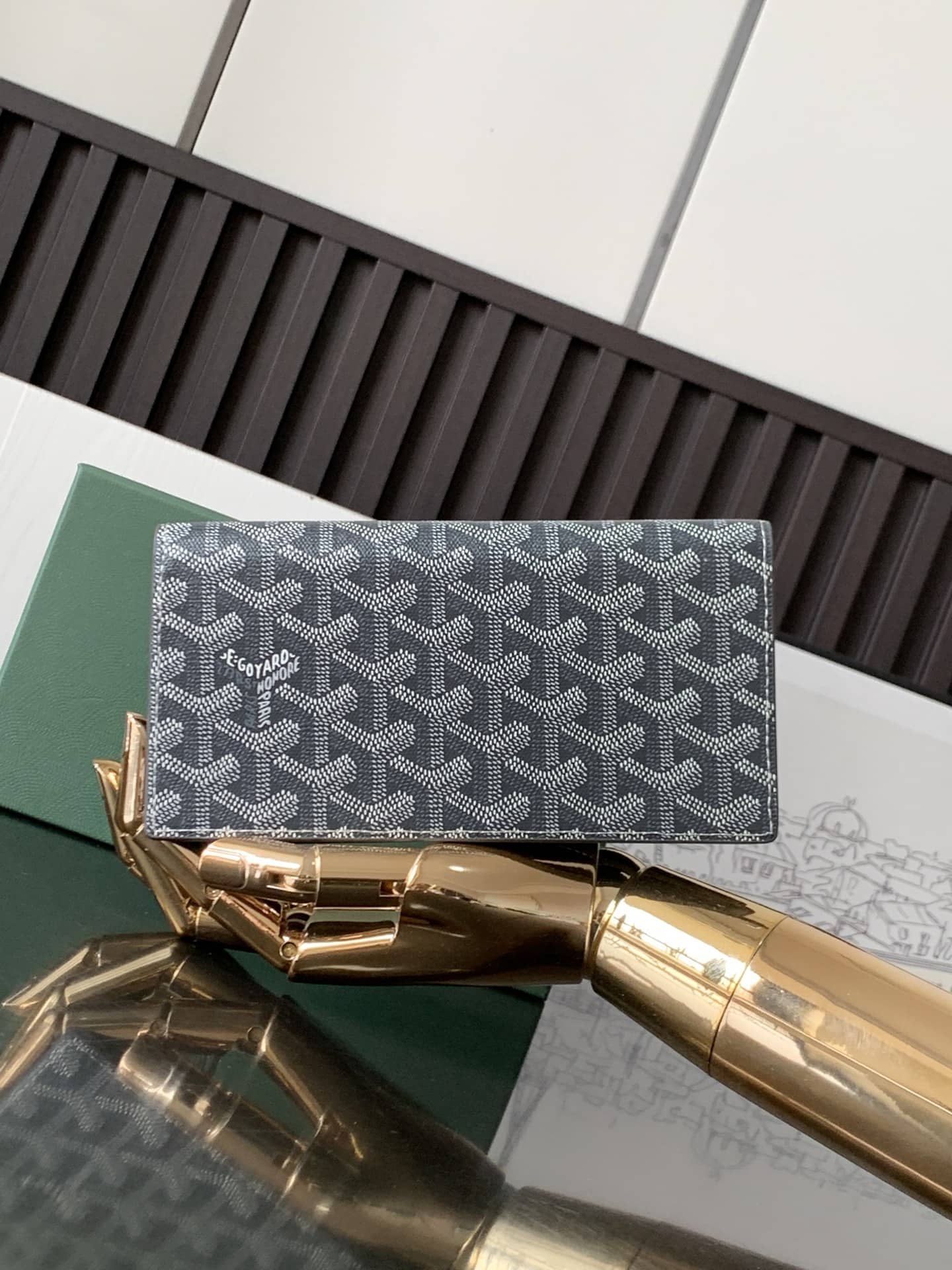 Goyard Long Wallet Grey