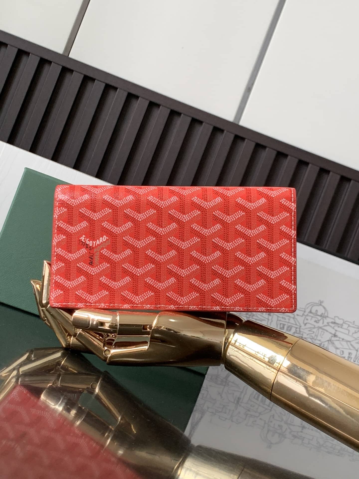 Goyard Long Wallet Red